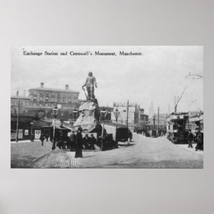 Umsteigestation und Cromwells Monument Poster