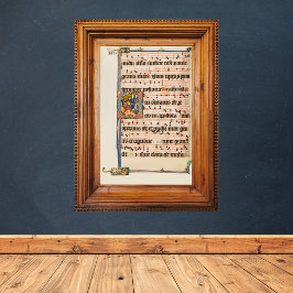 Umwandlung des Heiligen Paul Mittelaltermanuskript Poster