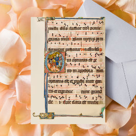 Umwandlung des Heiligen Paul Mittelaltermanuskript Postkarte