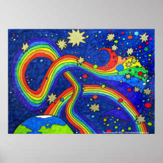 Umwandlung in blaues Poster