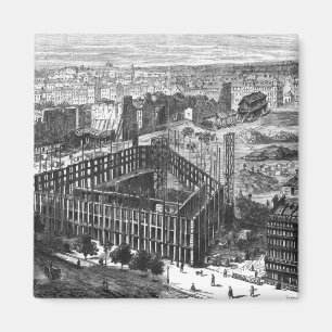 Umwandlung von Paris: Gebäude im Jahre 1861 Magnet