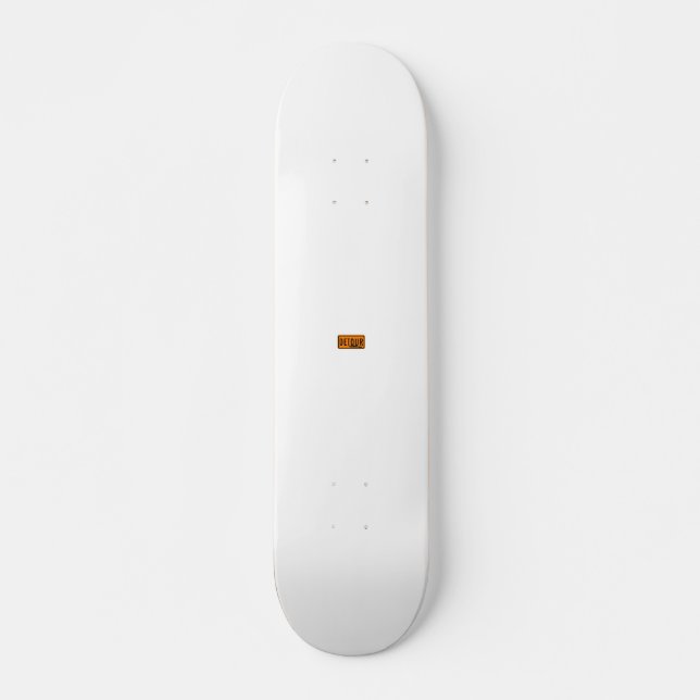 "Umweg-" leeres komplettes Skateboard (Vorne)