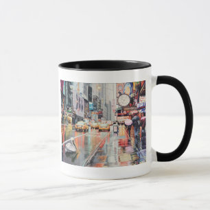 "Umweg-" Pelikan in New- YorkAquarell Tasse