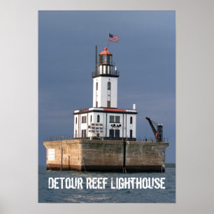 Umweg-Riff-Leuchtturm Poster