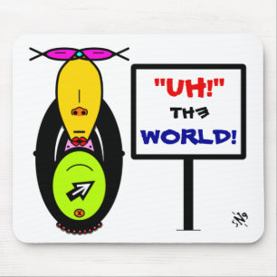 Umwelt-Affe Lustige Cartoon-Maskottchen Mousepad