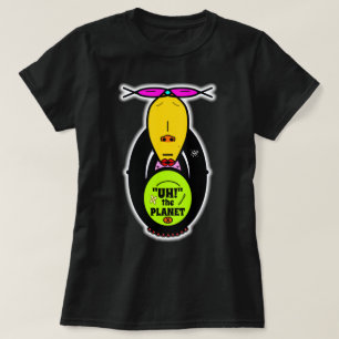 Umwelt-Affe lustige Cartoon-Maskottchen T-Shirt