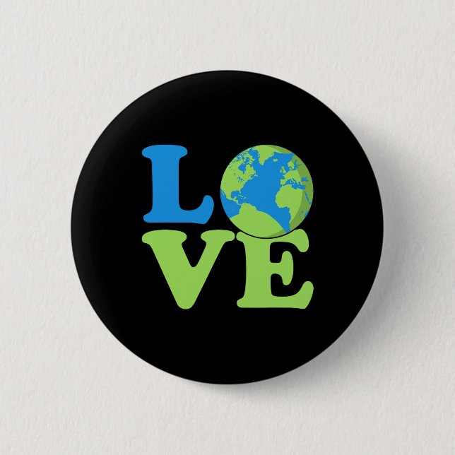 Umwelt des Earth Day Friendly Ecology Environment Button (Vorderseite)
