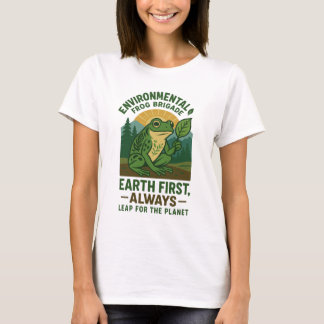 Umwelt-Frosch-Brigade – Erde zuerst, immer T-Shirt