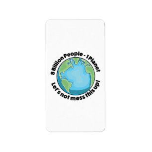 Umwelt Logo Adressaufkleber