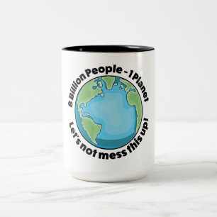 Umwelt Logo Zweifarbige Tasse
