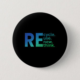 Umweltaktivismus des Kindes - Wiederverwendung Ger Button