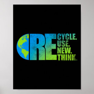 Umweltaktivismus Recycle Wiederverwendung neu über Poster