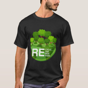 Umweltaktivismus Recycle Wiederverwendung neu über T-Shirt