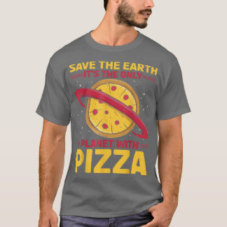 Umweltaktivist Pizza Lover T-Shirt Funny Zitat