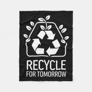 Umweltbewusster Naturliebhaber Earth Day Recycling Fleecedecke