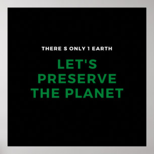 Umweltbewusstsein stoppt den Klimawandel Poster