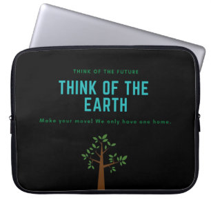 Umweltbewusstsein stoppt Klimawandel Laptopschutzhülle