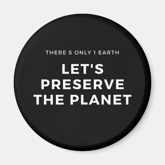 Umweltbewusstsein stoppt Klimawandel Magnet (Vorne)