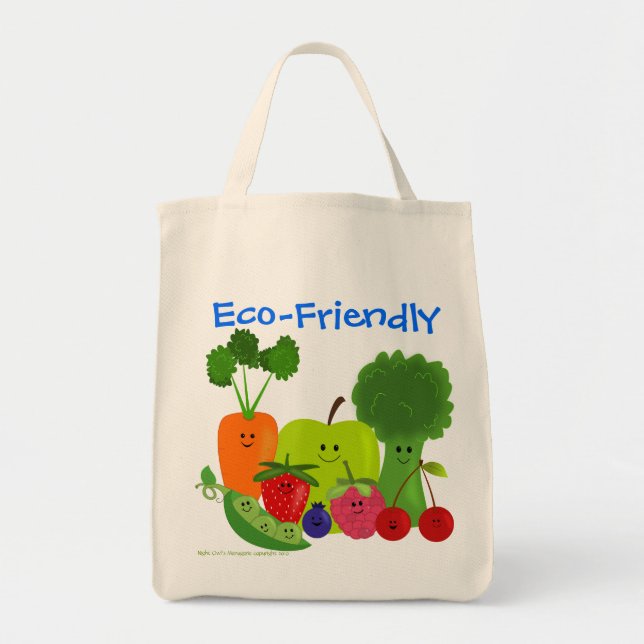 Umweltfreundliche Frucht-und Veggies-Tasche Tragetasche (Vorne)