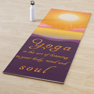 Umweltfreundliche Yogamatten mit inspirierenden Zi Yogamatte