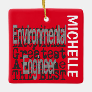 Umweltingenieur Extraordinaire CUSTOM Keramikornament