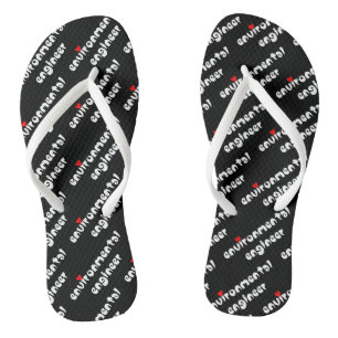 Umweltingenieur Herz Flip Flops