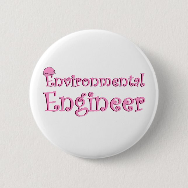 Umweltingenieur Pink Button (Vorderseite)
