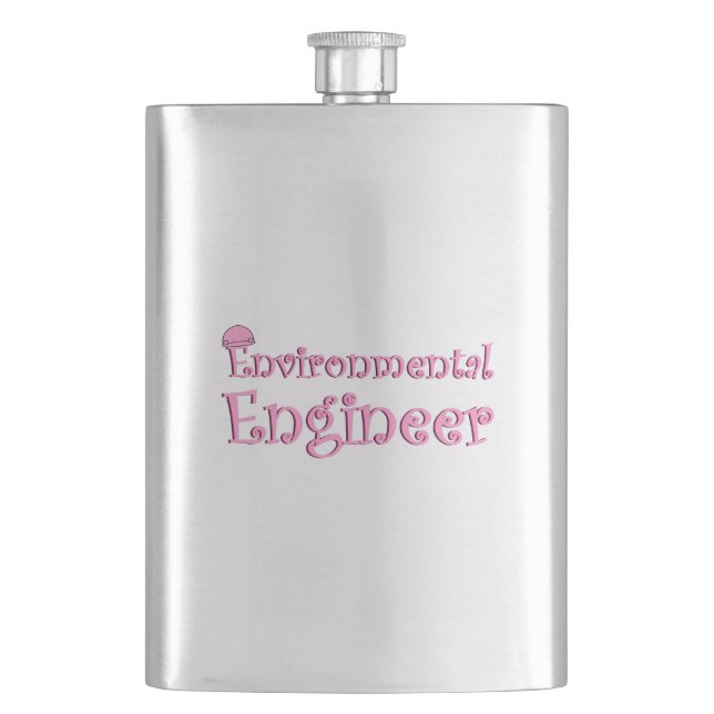 Umweltingenieur Pink Flachmann (Vorderseite)