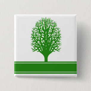 Umweltproblem-quadratisches Button