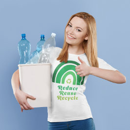 Umweltschonung bei grünem Regenbogen - Wiederverwe T-Shirt