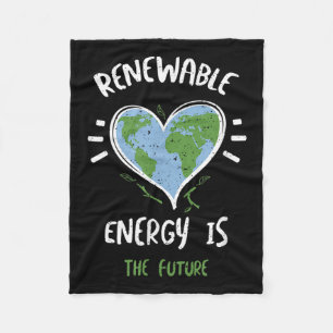 Umweltschutz_ Erneuerbare Energie ist T... Fleecedecke