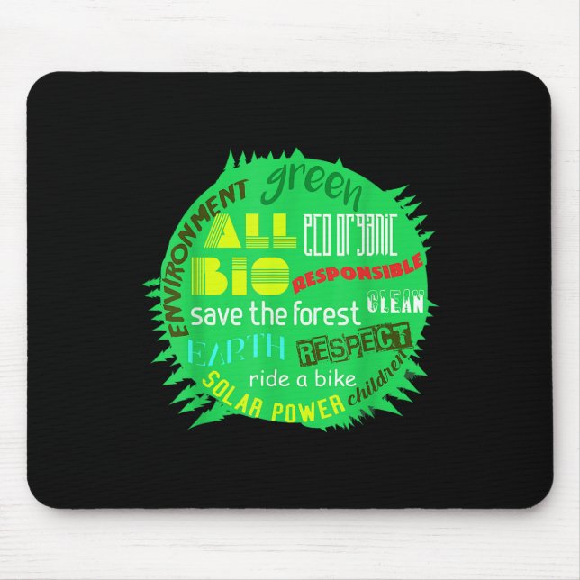 Umweltschutz in der Welt des Waldes L Mousepad (Vorne)
