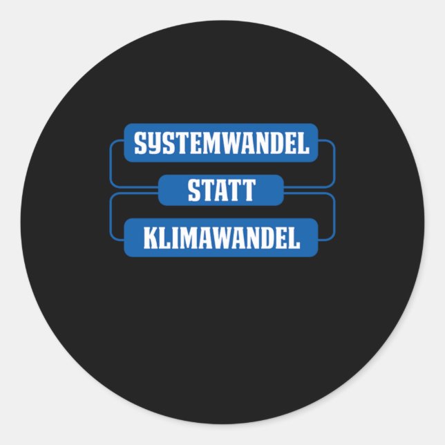 Umweltschutz in Kimawandel Runder Aufkleber (Vorderseite)