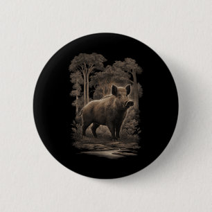 Umweltschutz Klima-Aktion Wildschwein Button