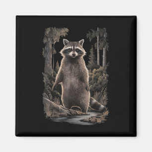 Umweltschutz Klimahandeln Waschbär Gi Magnet
