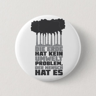 Umweltschutz Klimaschutz Naturschutz Fabrik Button