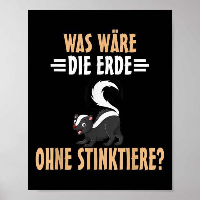 Umweltschutz Skunks Poster (Vorne)