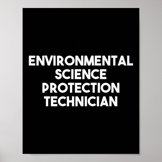 Umweltschutz-Techniker Premiu Poster (Vorne)