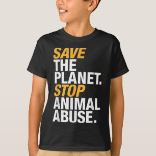 Umweltschutz Tierschutz Vegan Erde T-Shirt