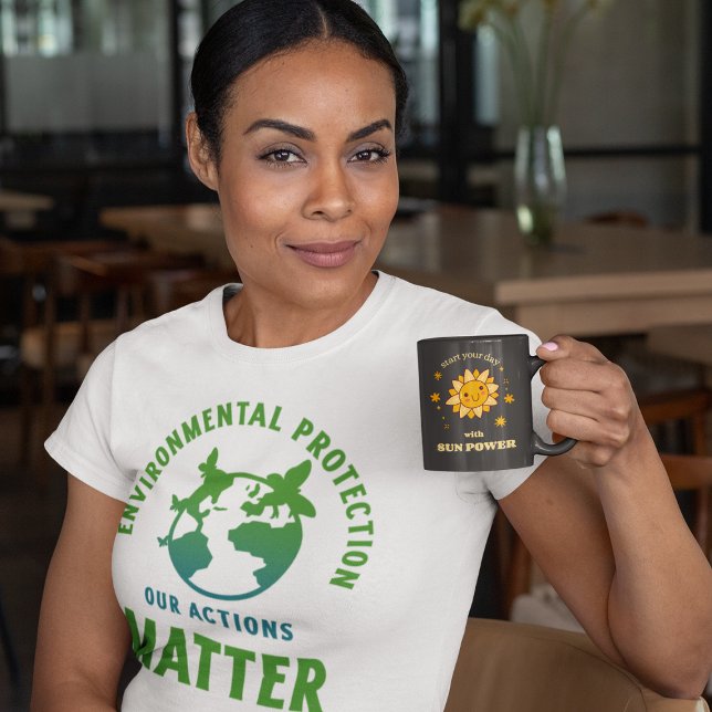 Umweltschutz - Unser Handeln zählt  T-Shirt (Von Creator hochgeladen)
