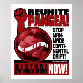 Umweltschutz - Wiedervereinigung Pangea: Protest P Poster