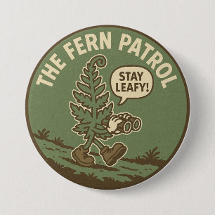 Umweltschützer Pflanzenliebhaber Fernglas Button