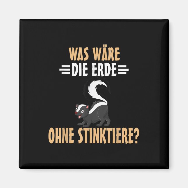 Umweltschutzkunks Magnet (Vorne)