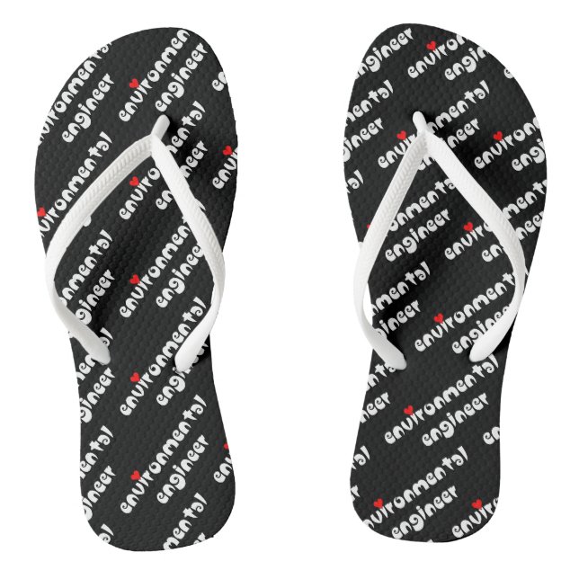 Umwelttechniker Herz Flip Flops (Fußbett)