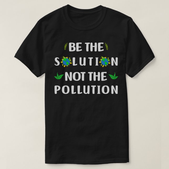 Umweltverschmutzung, die sich um uns herum abzeich T-Shirt (Design vorne)