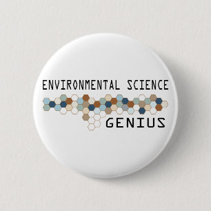 Umweltwissenschaft-Genie Button