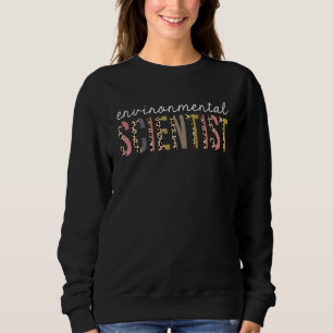 Umweltwissenschaftler Leopardendruck Würdigung Sweatshirt