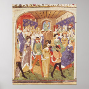 Umwerben Sie Ball, 'von Roman du Saint Graal' Poster