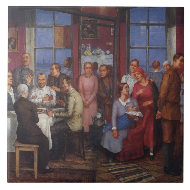 Umziehende Partei Fliese (Vorderseite)