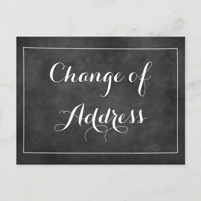 Umzug der Adresse bewegter Postkarten auf der Tafe (Vorderseite)